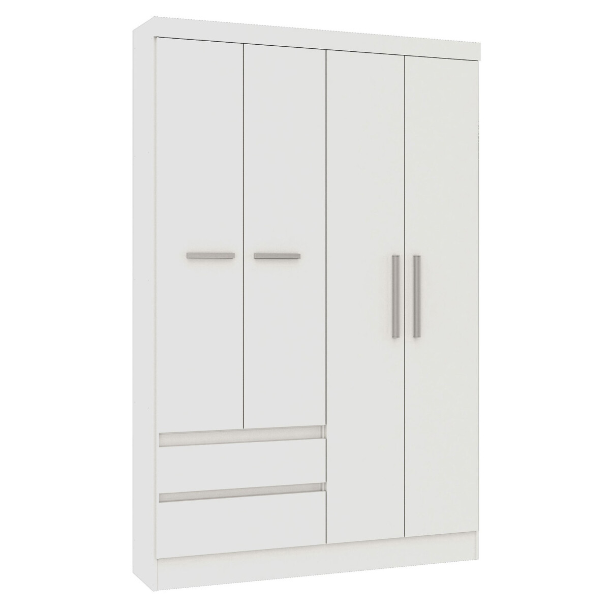 PLACARD ROPERO - 4 PUERTAS MDP BLANCO 0400R 