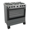 Cocina Mueller Moderatto 6b Glp Color Grafito Con Puerta Con Visor Cocina Mueller Moderatto 6b Glp Color Grafito Con Puerta Con Visor