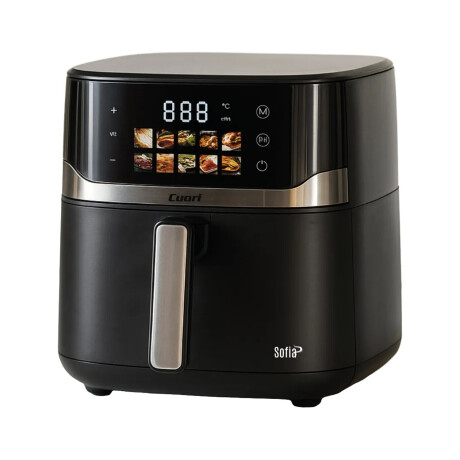 Freidora De Aire Sin Aceite 10L 2300W ResistenciaX2 Cuori Negro