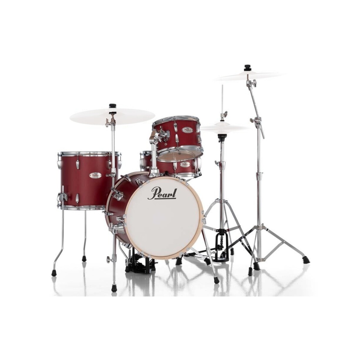 Bateria Pearl Midtown Mt564c747 Matte Red 4c B16 C/hardware 