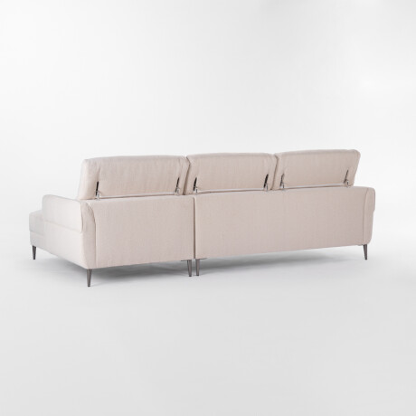 Sofá con chaise MOOVE BEIGE - DERECHO