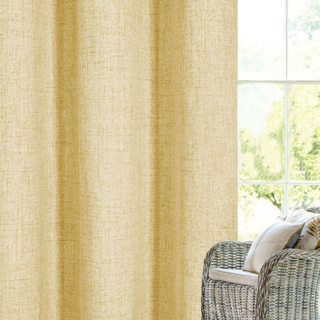 Set x2 Cortina Blackout 140x230 Cm Living Dormitorio Beige Lino