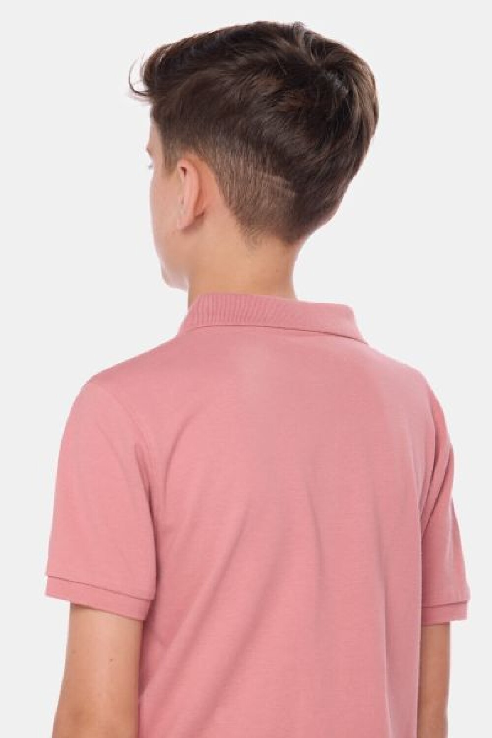 REMERA POLO PIQUE LISA Coral