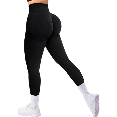 Calza Deportiva Dama Sport Levanta Glúteos Negra Gris