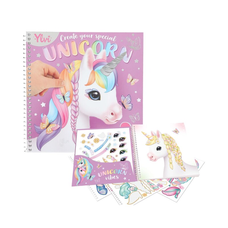 Libro con stickers Top Model - Dress me up Unicornio