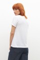 Remera escote en V blanco