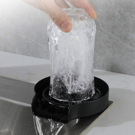 ENJUAGADOR DE VASO PARA PILETA DE COCINA EN NEGRO MATE 000