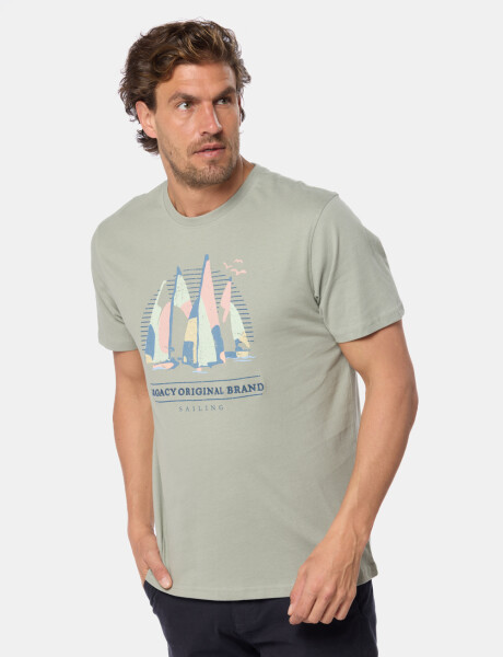 REMERA ESTAMPADA Verde