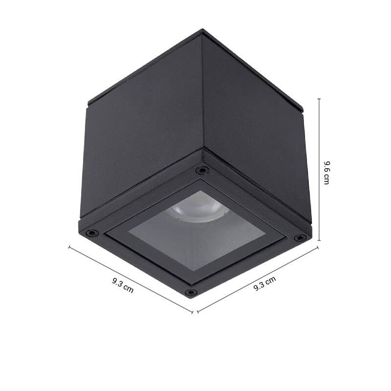 ADLAC91 Luminaria de Adosar Cubic Downlight Negro