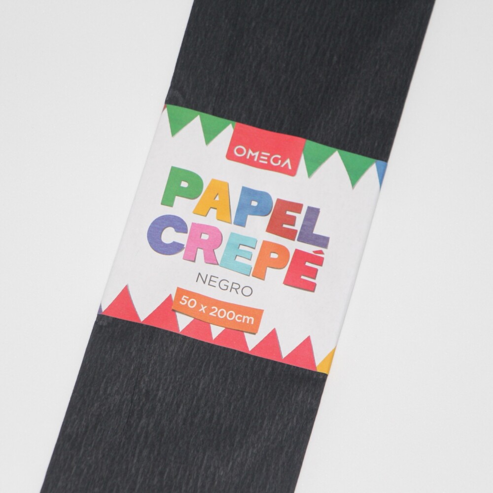 PAPEL CREPE 2MTS.X0.50 COLOR NEGRO