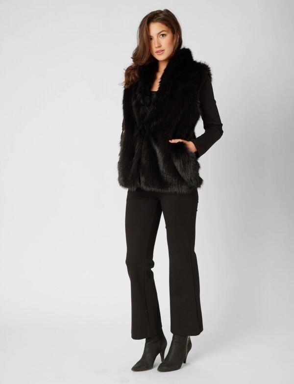 Chaleco Faux Fur NEGRO