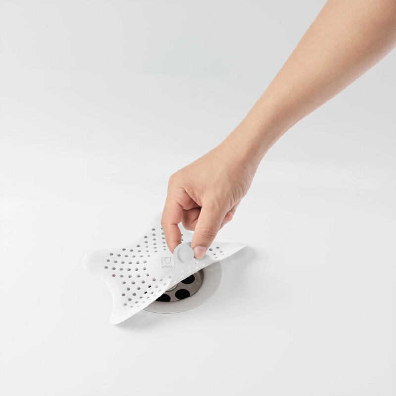 Filtro Silicona para Desagüe de Pileta u Baño Umbra Blanco