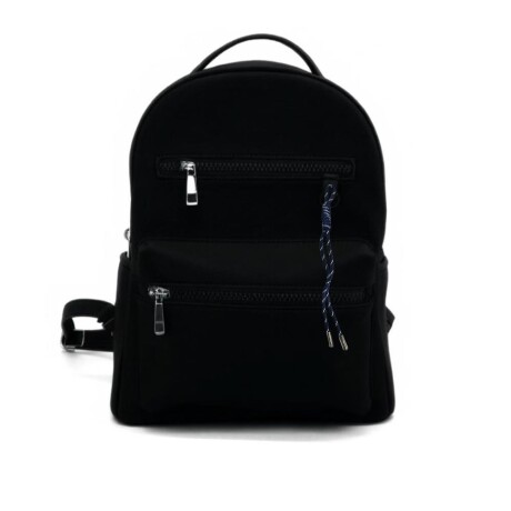 Mochila tres bolsillos negro