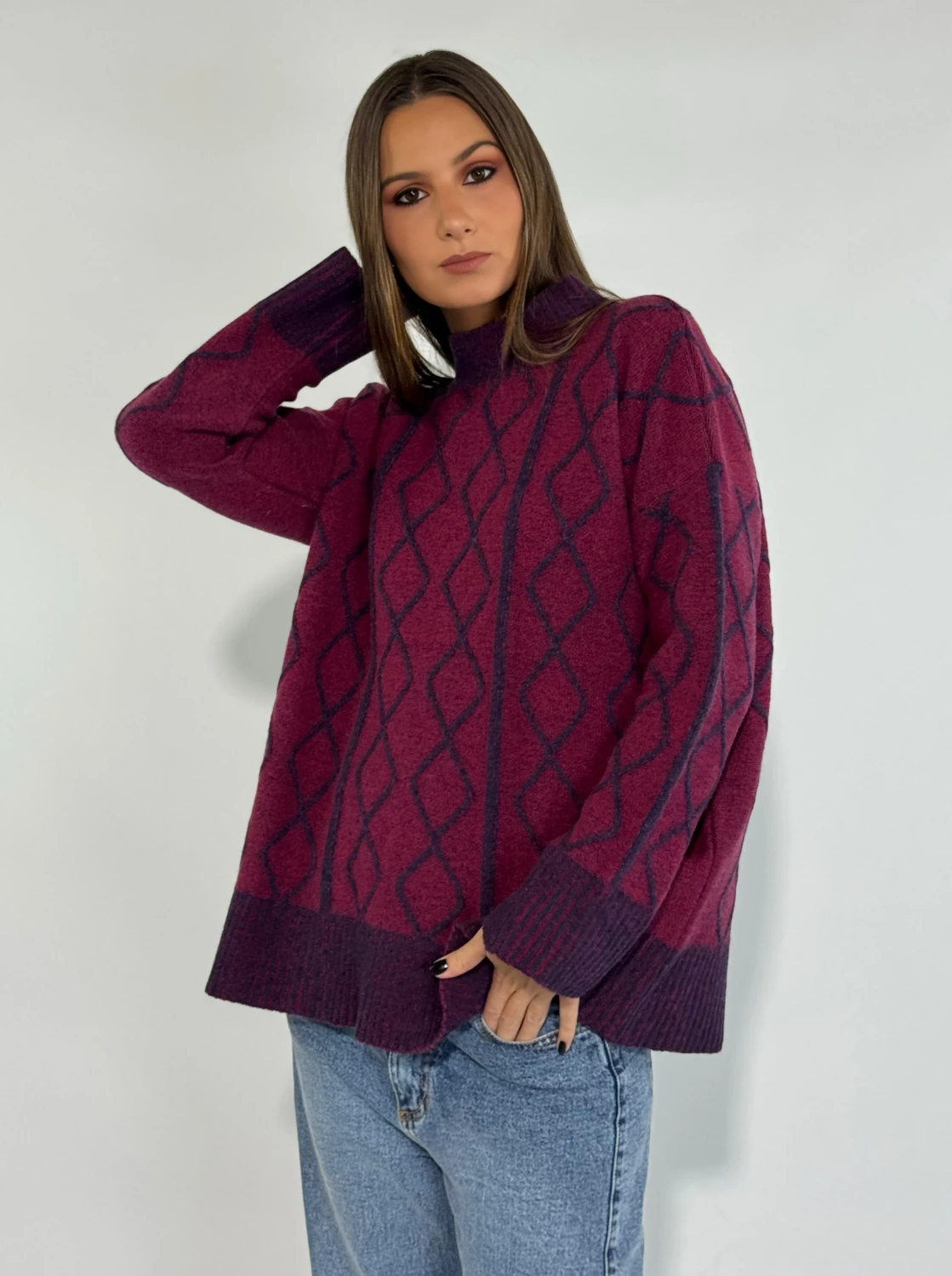 SWEATER RINGO fucsia m/l