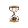 RELOJ DE ARENA NEGRO 11X16.5CM Unica
