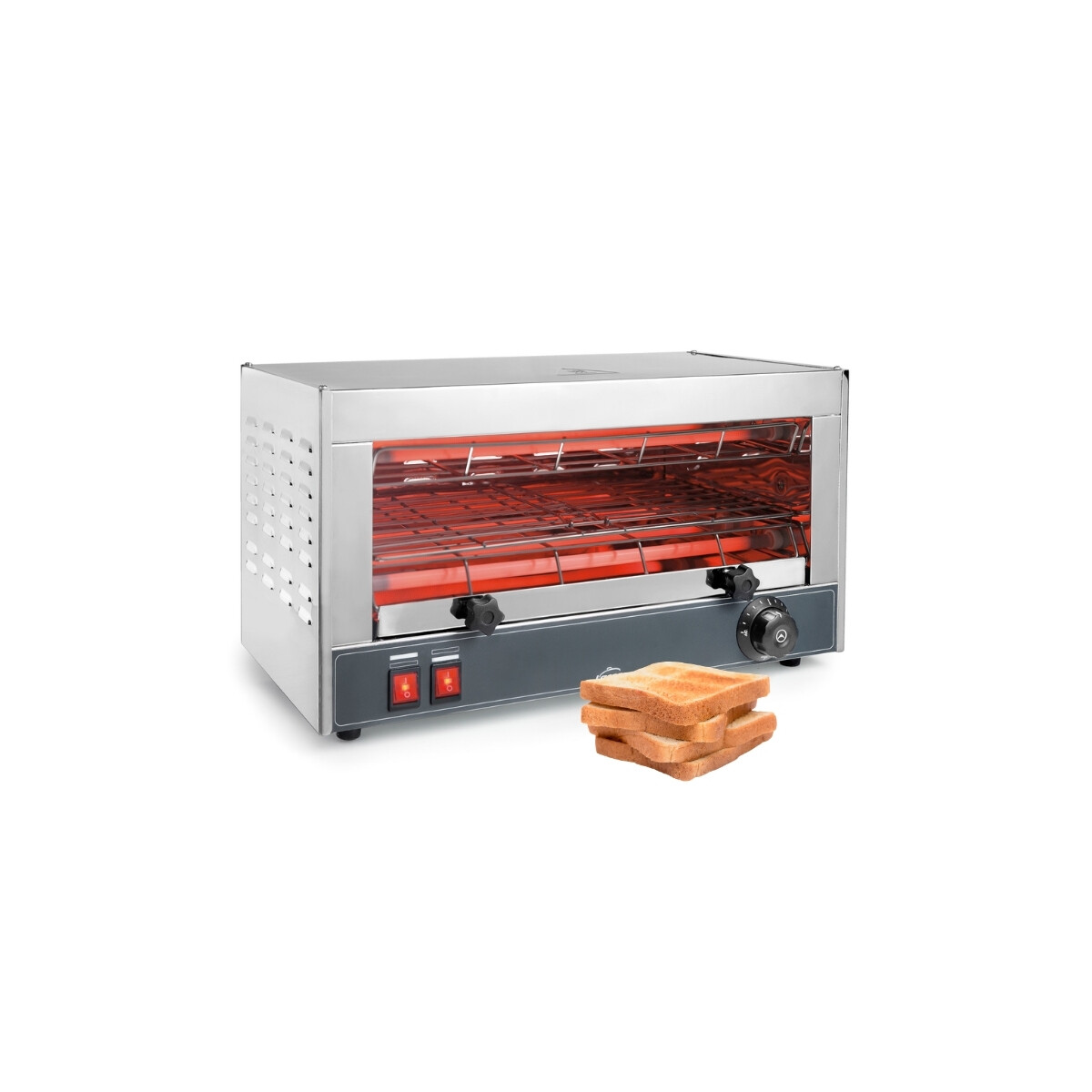 Gratinador Eléctrico Horizontal de Acero Inoxidable 