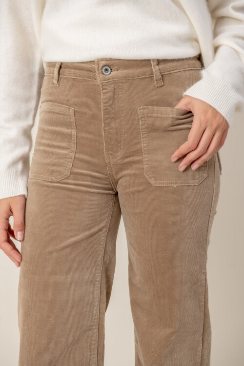 Pantalón de Courderoy Beige