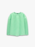 Camiseta A Rayas 100% Algodón verde