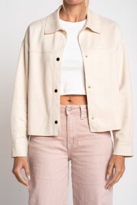 Camisa Gamuza Vegana Crudo