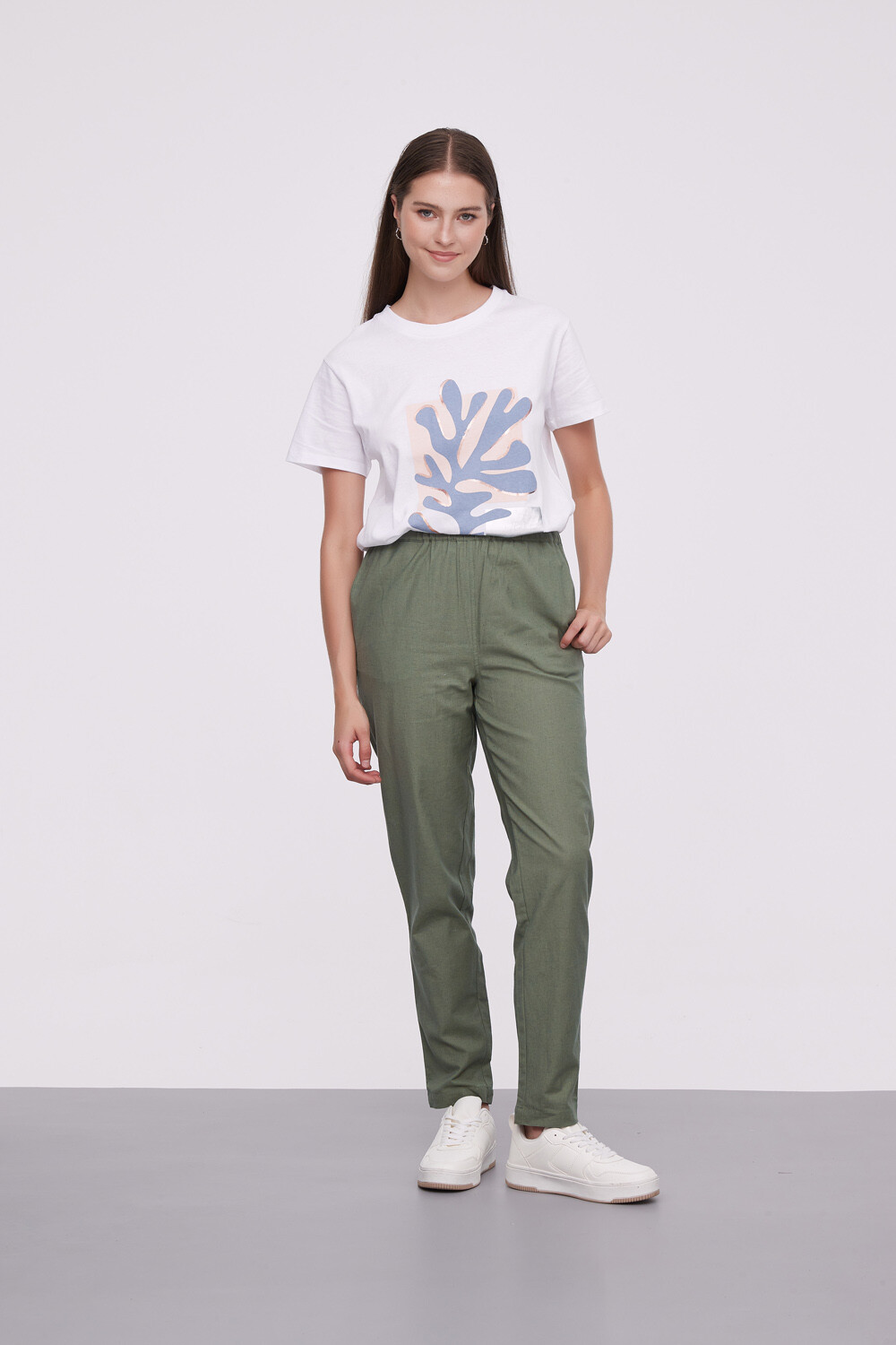 Pantalon Basilia Verde Seco