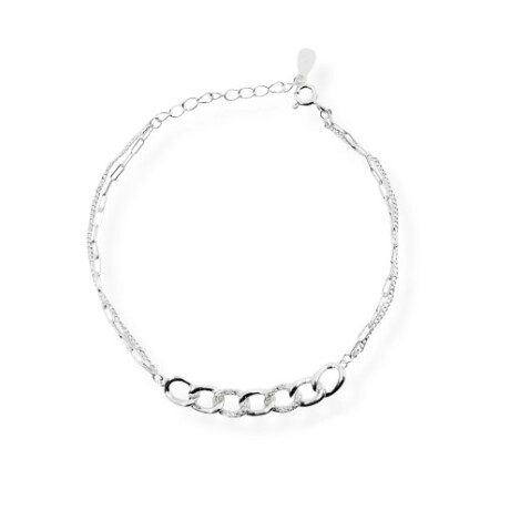 Pulsera de plata 925 con circonias. Pulsera de plata 925 con circonias.