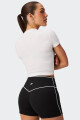 Remera Fabletics Cotton Crropped Blanco
