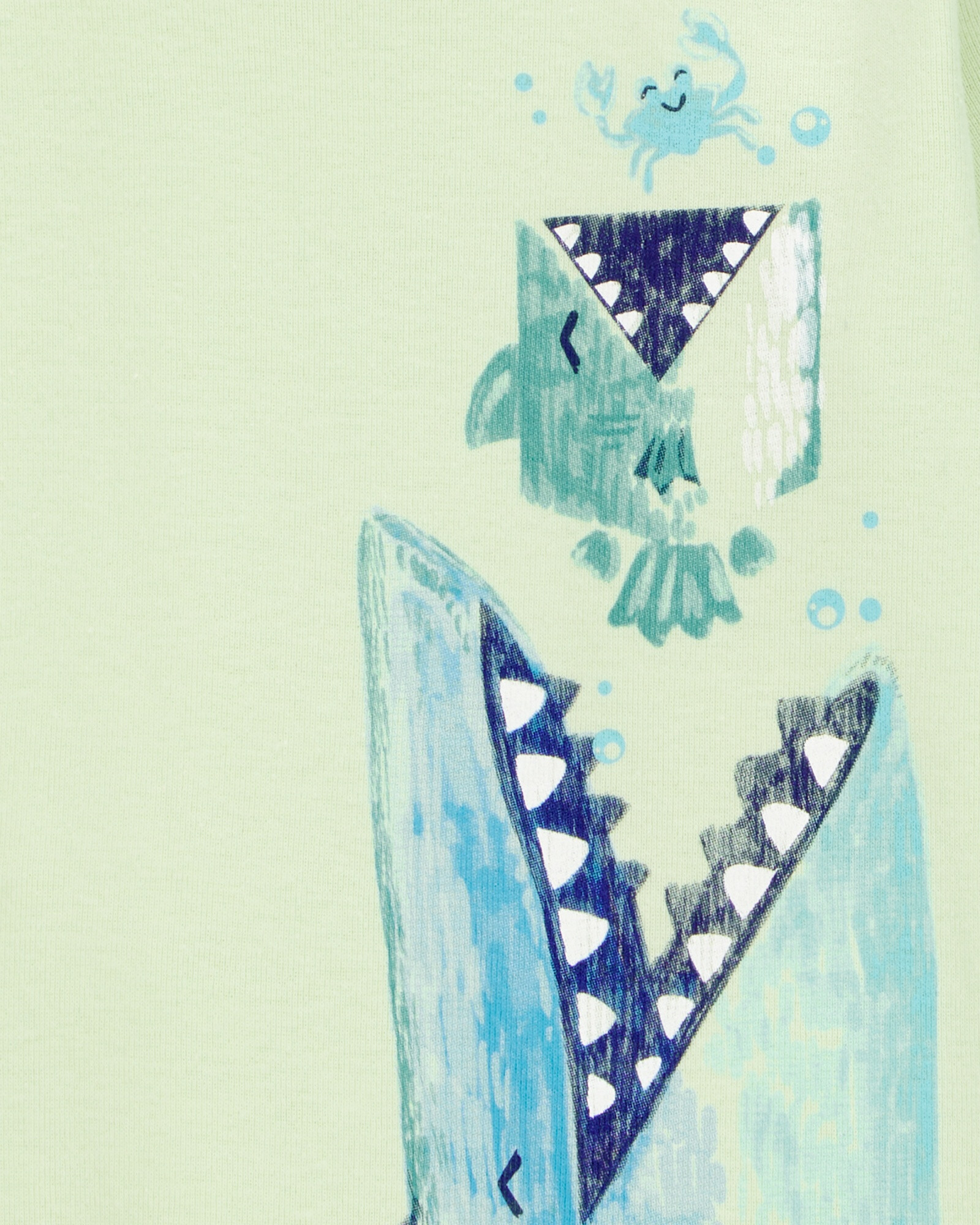 Pijama cuatro piezas de algodón, dos bermudas y dos remeras, diseño tiburones Pijama cuatro piezas de algodón, dos bermudas y dos remeras, diseño tiburones