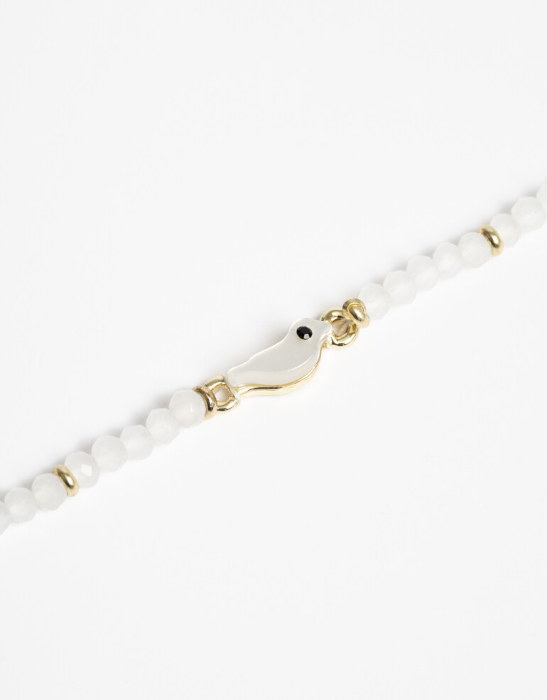 Pulseras Flexibles Canutillos Pulsera Flexible De Canutillos - Dorado