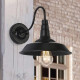 Aplique Galponero Estilo Industrial Vintage Spot 36cm Negro