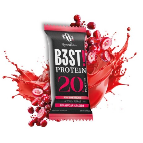 Barra B3st Protein Caja X10 NB Frutos rojos