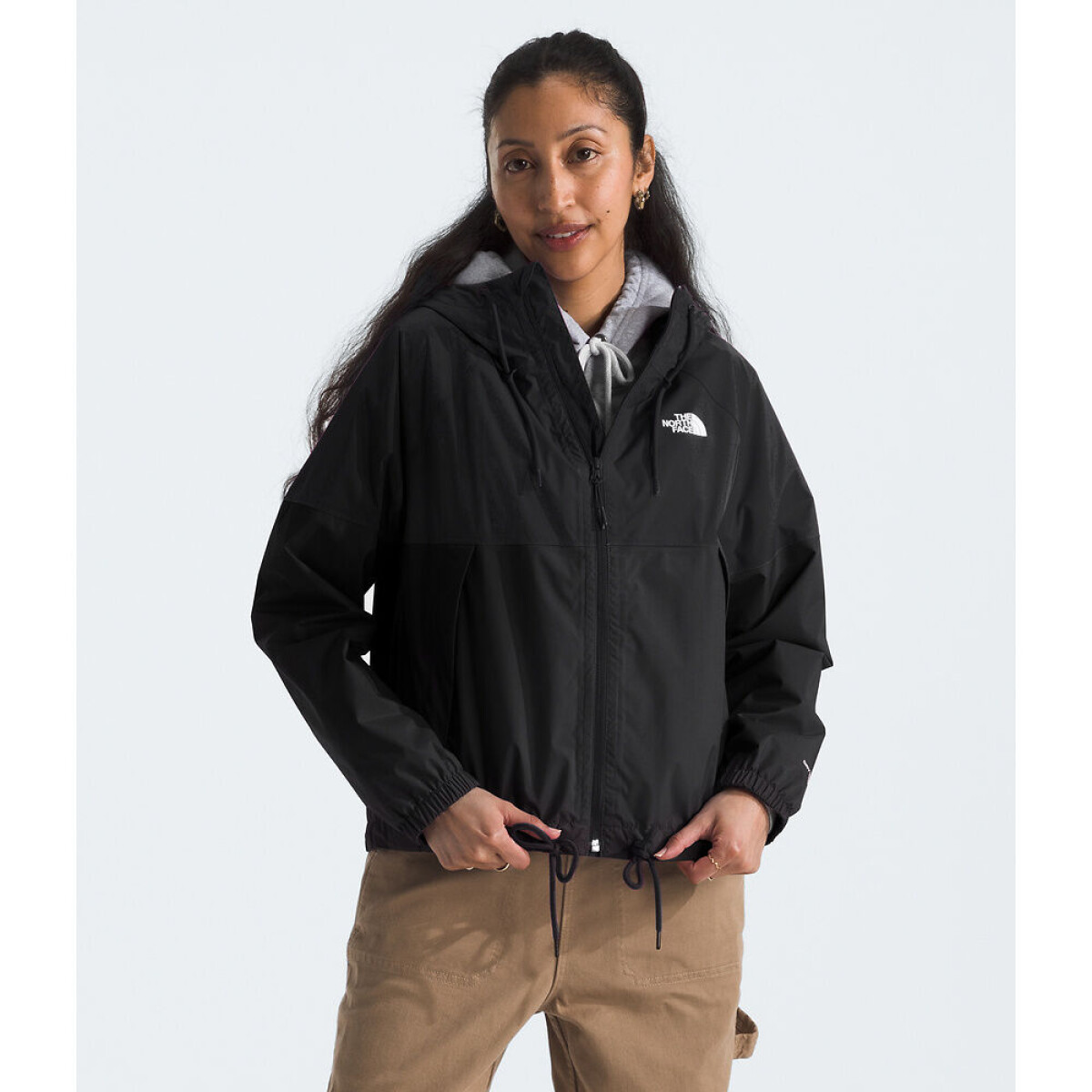 Campera impermeable antora hoodie mujer - Tnf Black-npf 
