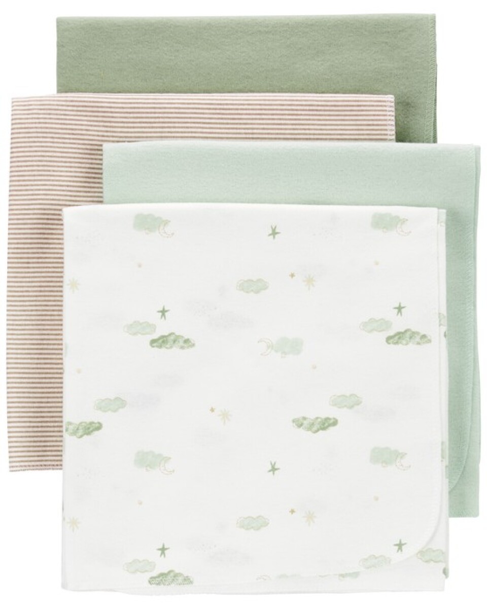 Set sabanas recibidores carters - nubes verde 