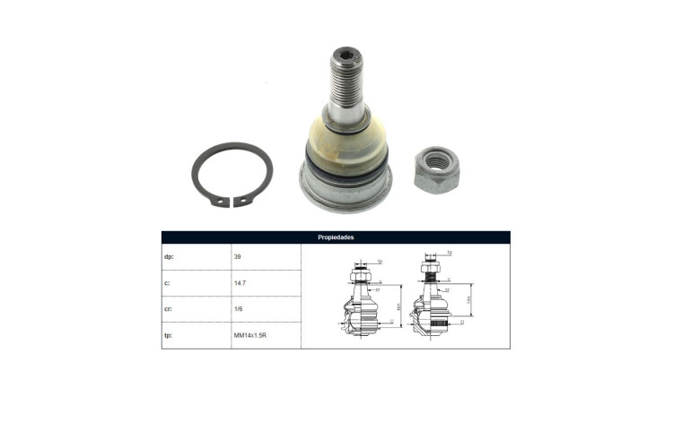 Rotula Del Nissan Sentra B14/Sentra B13 82-17 Der/Izq Rotula Del Nissan Sentra B14/Sentra B13 82-17 Der/Izq