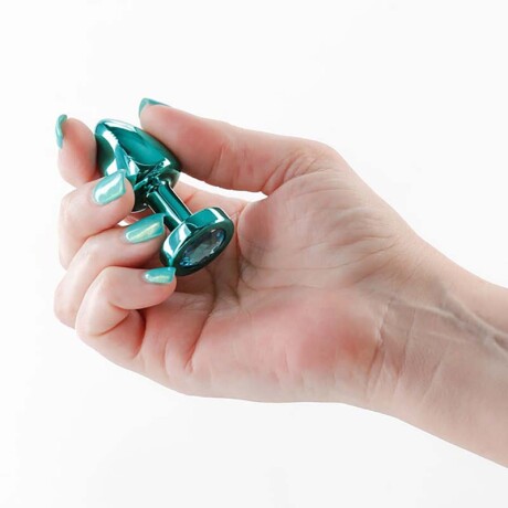 Plug Anal Metal Rear Assets Petite Turquesa