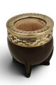 Mate imperial de calabaza y alpaca Marrón cincelado