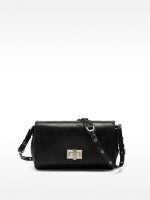 Bolso Bandolera Con Solapa negro