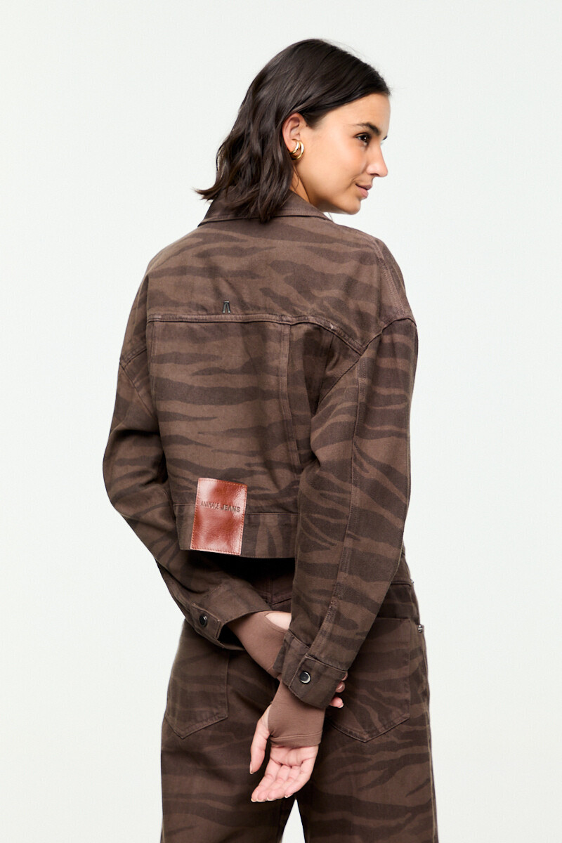 CHAQUETA DENIM CEBRA Animal Print
