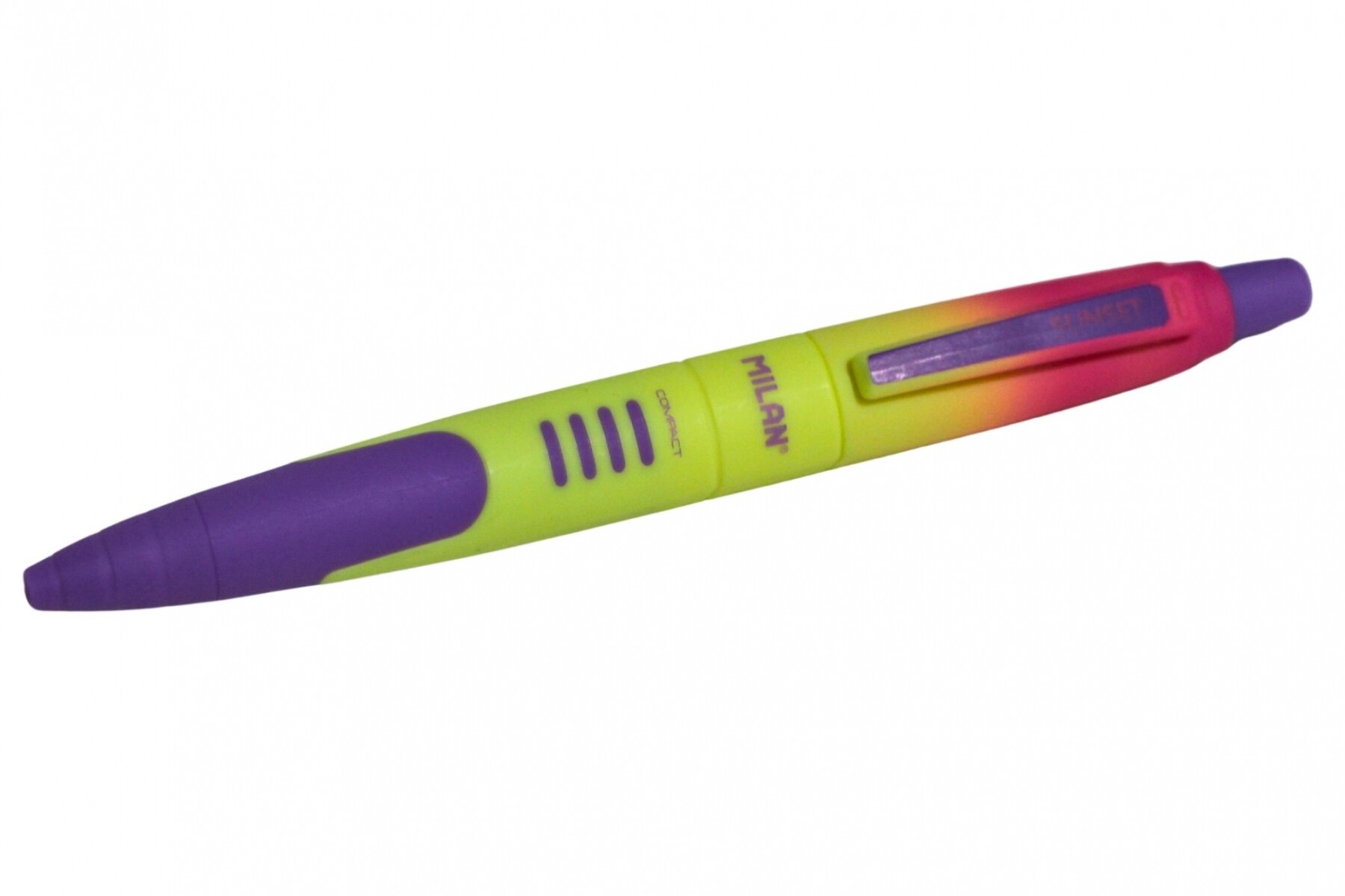 BOLIGRAFO MILAN SUNSET MODELO 176568920 COLOR AZUL - COLOR CAPUCHON VIOLETA 