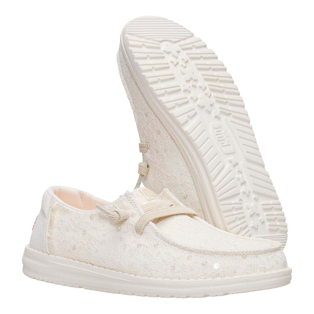 Wendy Sequin Lace Ivory