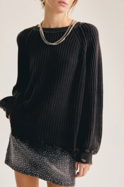 SWEATER LIZARD Negro