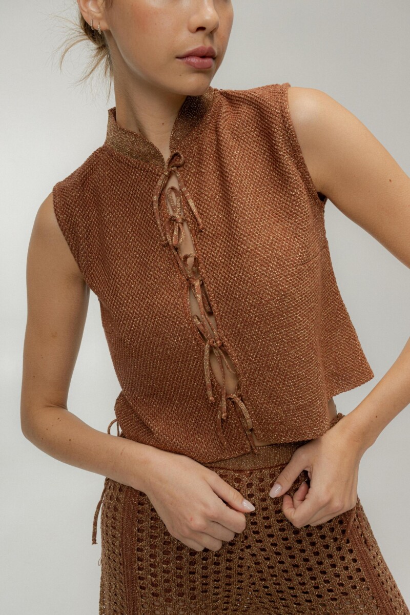 Top Multi Chocolate Lurex