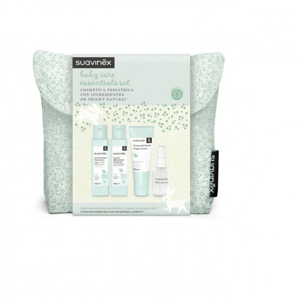 Set neccesaire cuidados cosmetica SUAVINEX verde agua