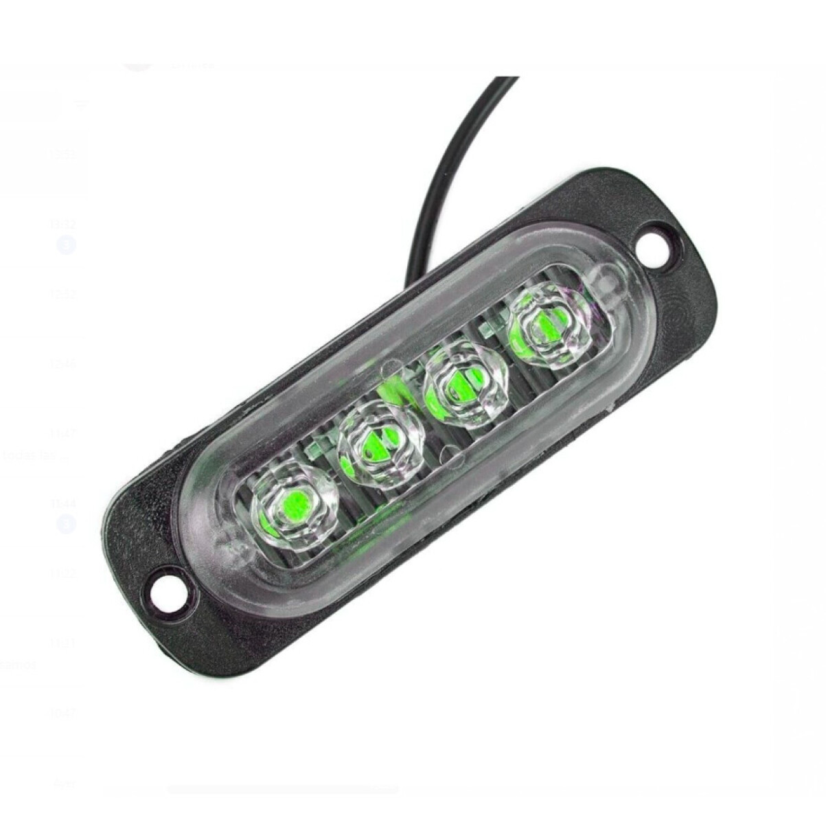 SEÑALIZACION - MINI BARRAL 4 LED 10-30V 84X27MM VERDE WESTON 