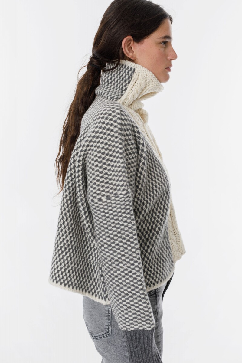 Sweater Glass Crudo/Gris