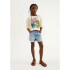 SHORTS FEM AZUL MEDIO