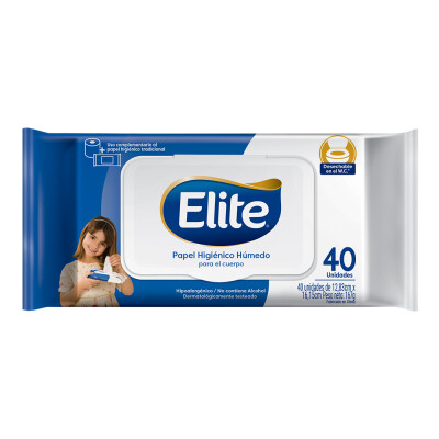 Papel Higiénico Elite Húmedo 40 Uds. Papel Higiénico Elite Húmedo 40 Uds.