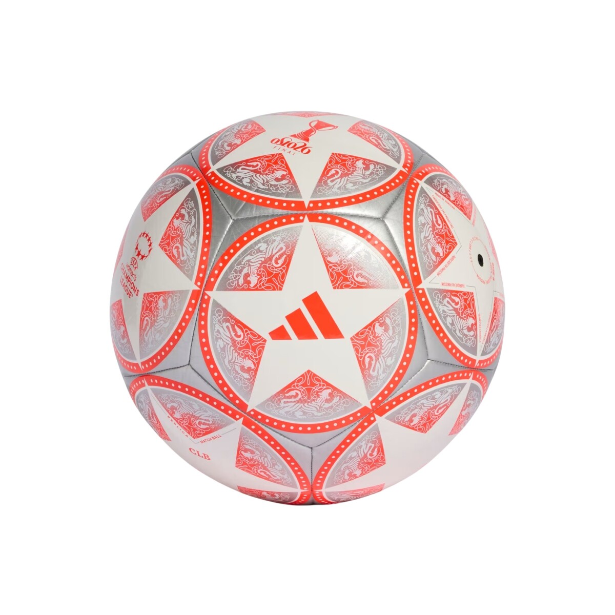 Pelota adidas UEFA Champions League Club 26 - Silver Red 