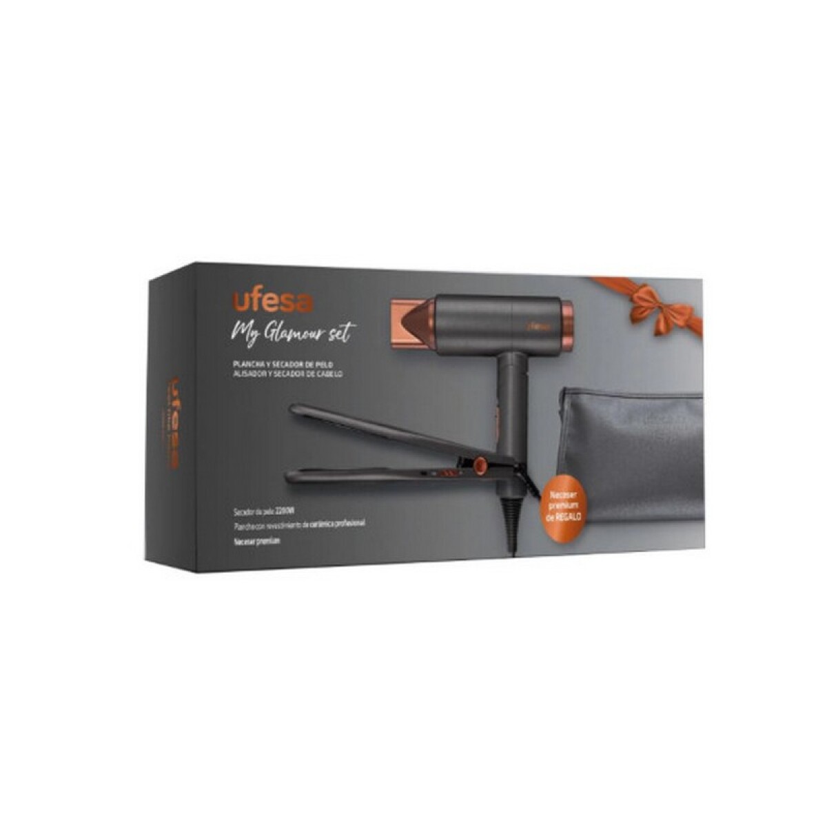 PACK UFESA. SECADOR DE VIAJE 2300 W+ PLANCHITA CERAMICA 