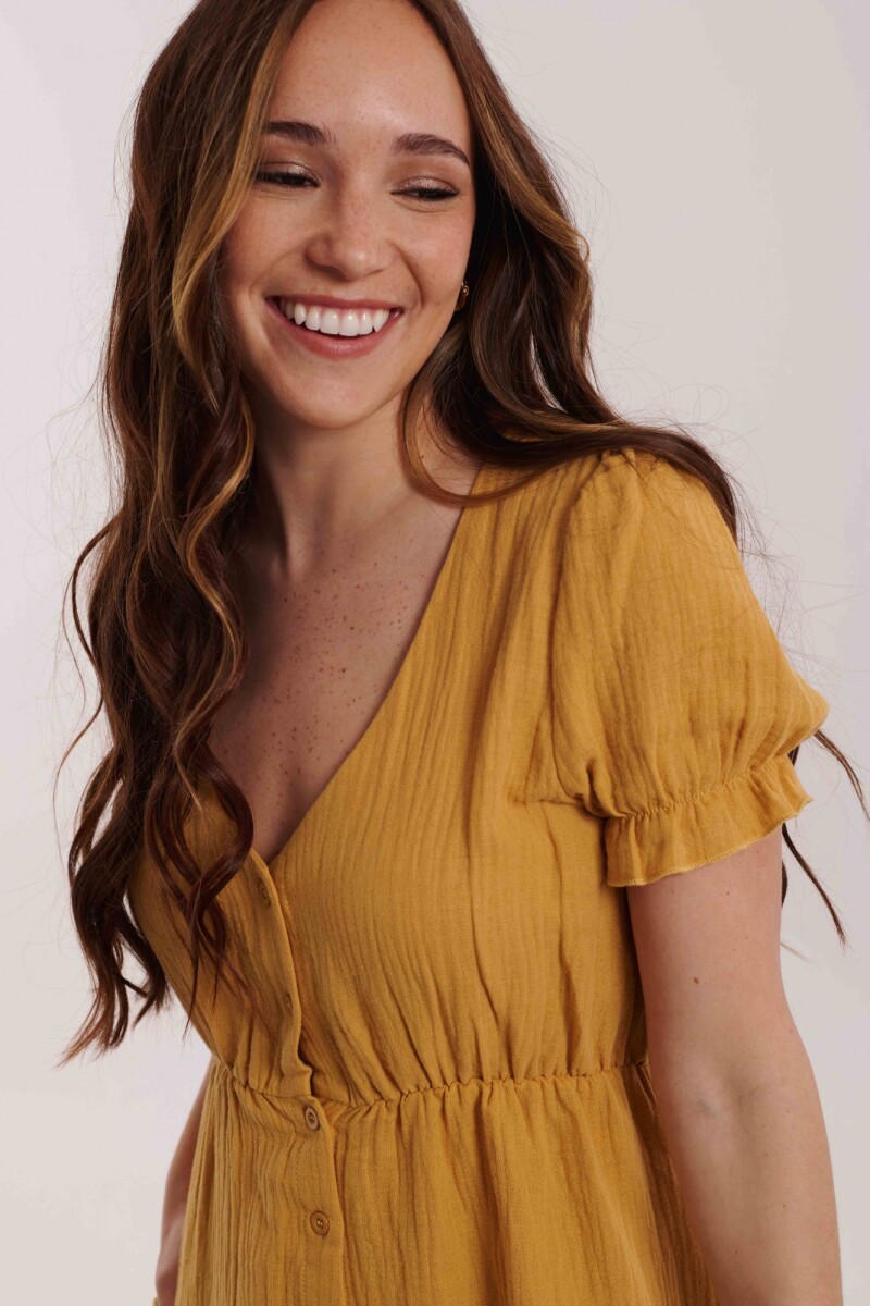 VESTIDO MAGALI MOSTAZA