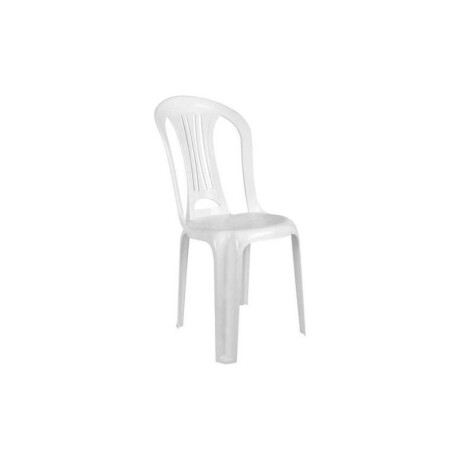 Silla de plástico para jardín MOR Bistró hasta 140kg Blanco